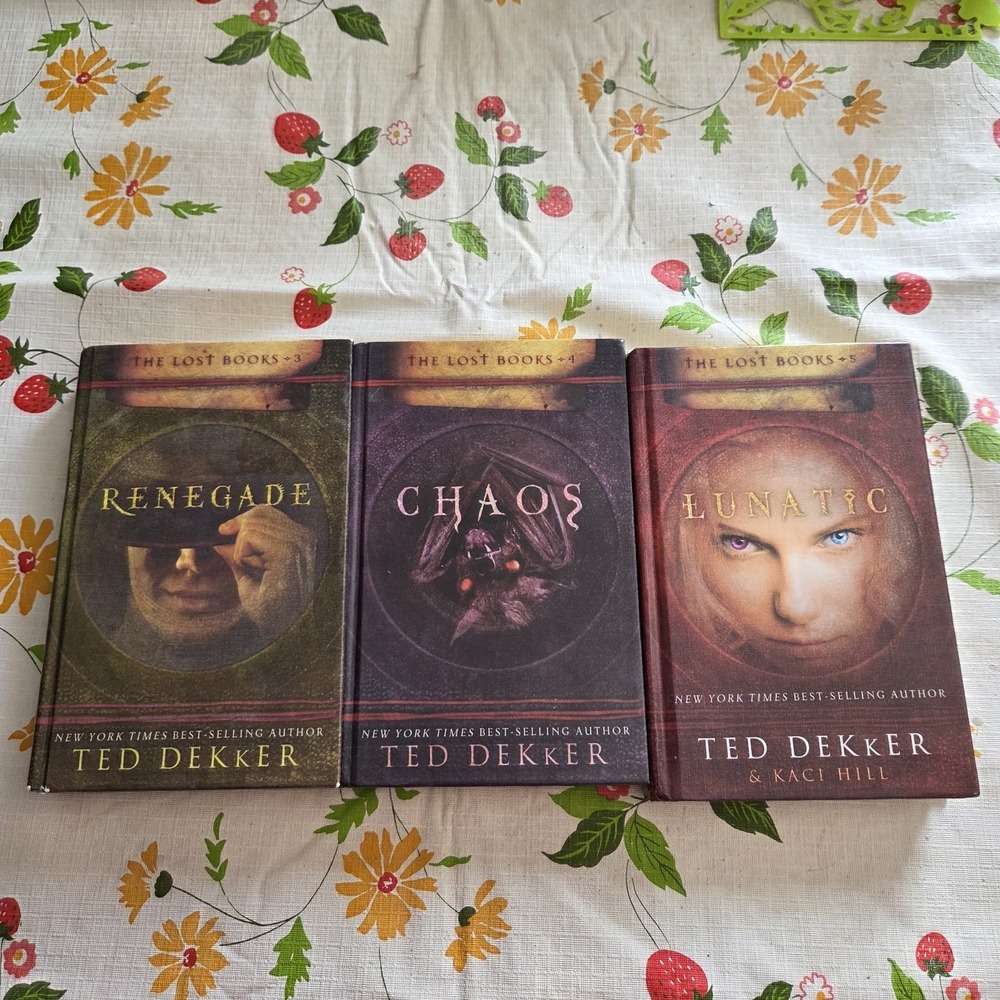 The Lost Books 3 4 5 Ted Dekker Hardcover YA novel Lot Christian fiction book